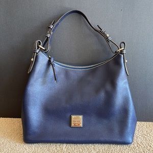Dooney & Bourke Saffiano Leather Hobo Marine